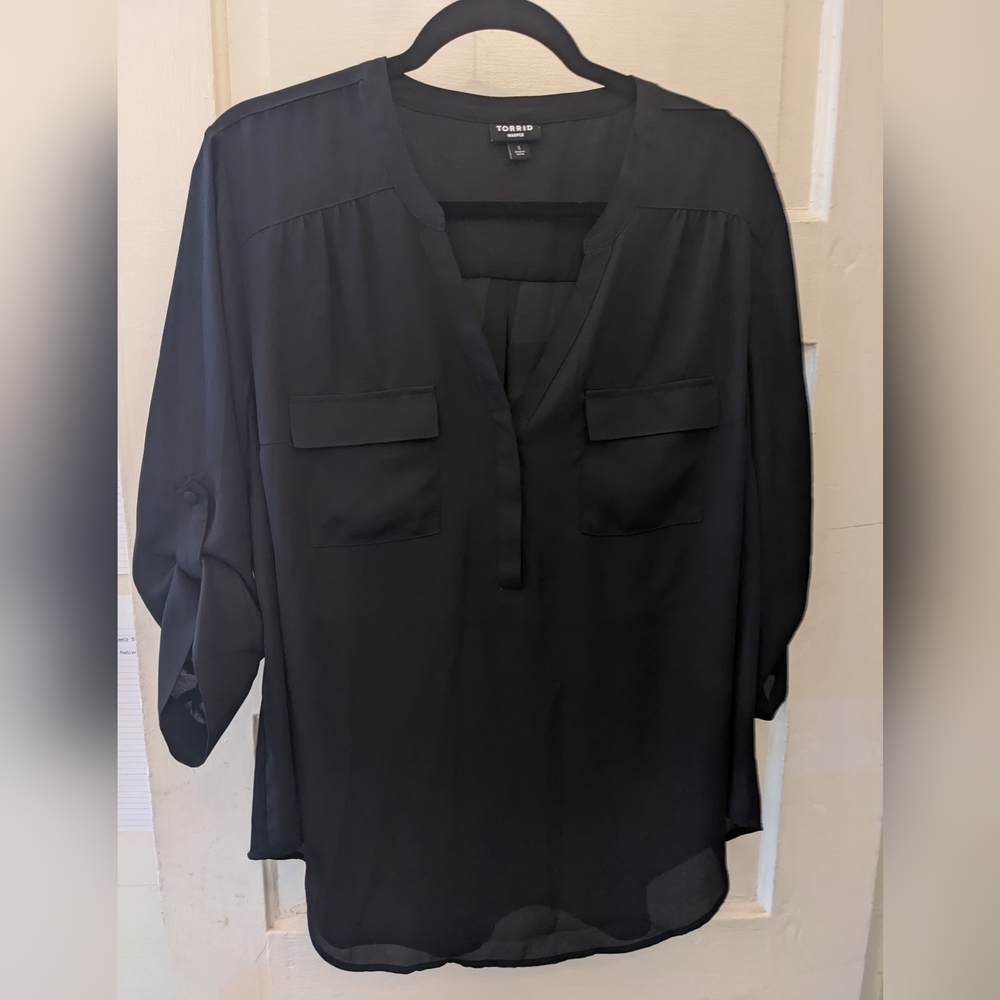 Torrid Harper 3/4 Sleeve Blouse